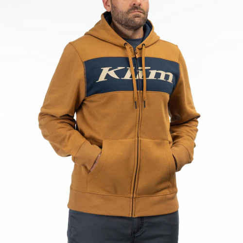 Trailside Hoodie Golden Brown - Dress Blues