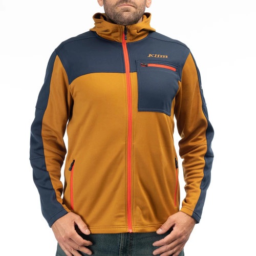 Glacier Hoodie Golden Brown - Dress Blues