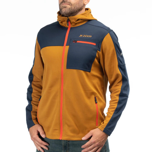 Glacier Hoodie Golden Brown - Dress Blues