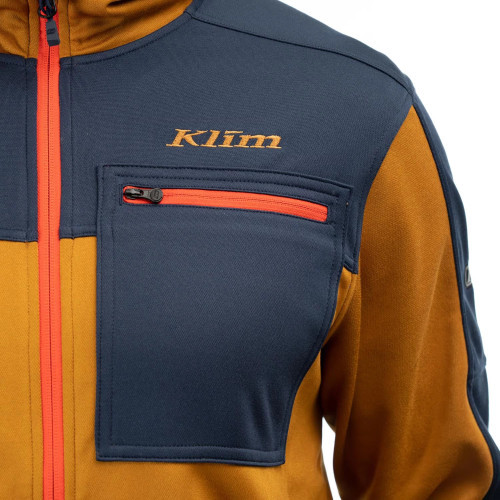 Glacier Hoodie Golden Brown - Dress Blues