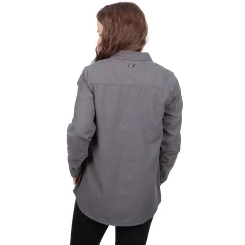 Kinsey Midweight Flannel Shirt Asphalt Heather 2