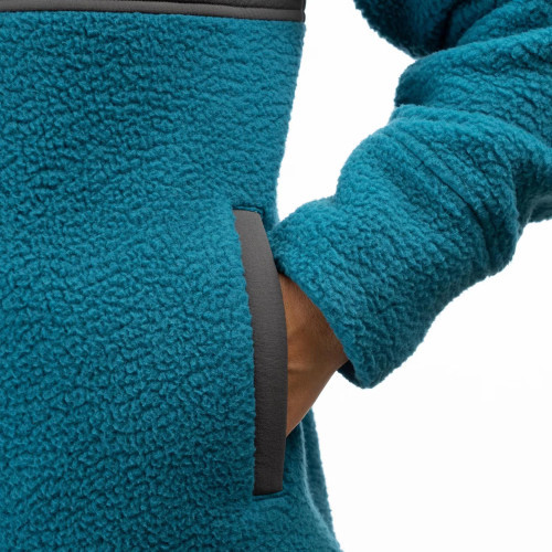 Mountain Sherpa Fleece Jacket Deep Lagoon - Electric Green