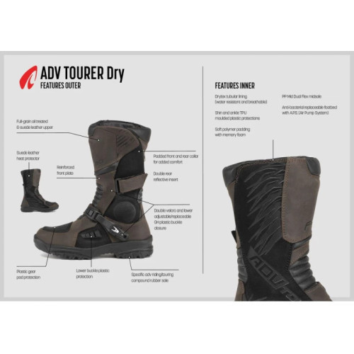 Forma Cizme Moto Adv Tourer Dry Black