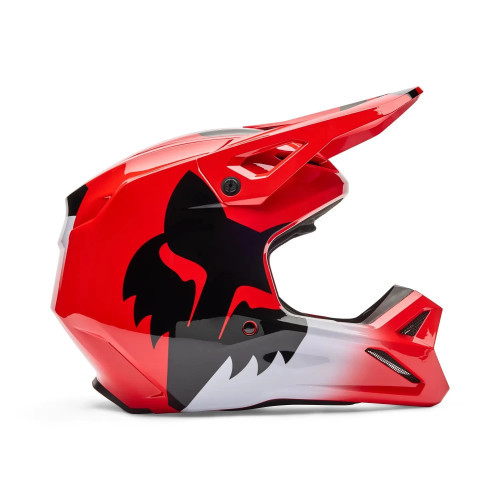 MX-V1 SHIELD HELMET [FLO RED]